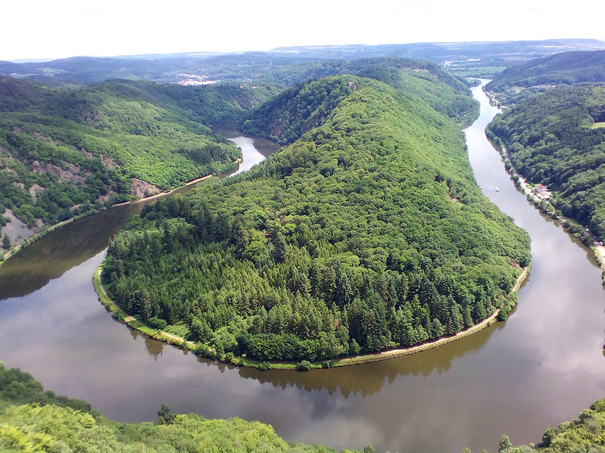 Die Saarschleife in Mettlach im Saarland